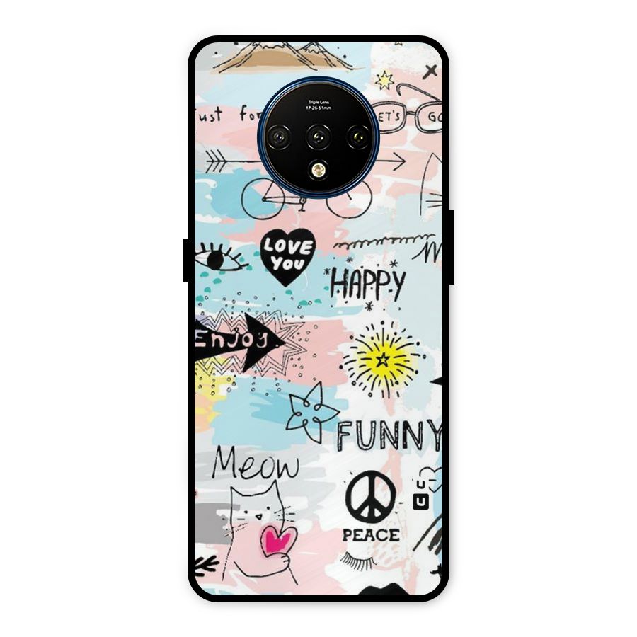 Peace And Funny Metal Back Case for OnePlus 7T