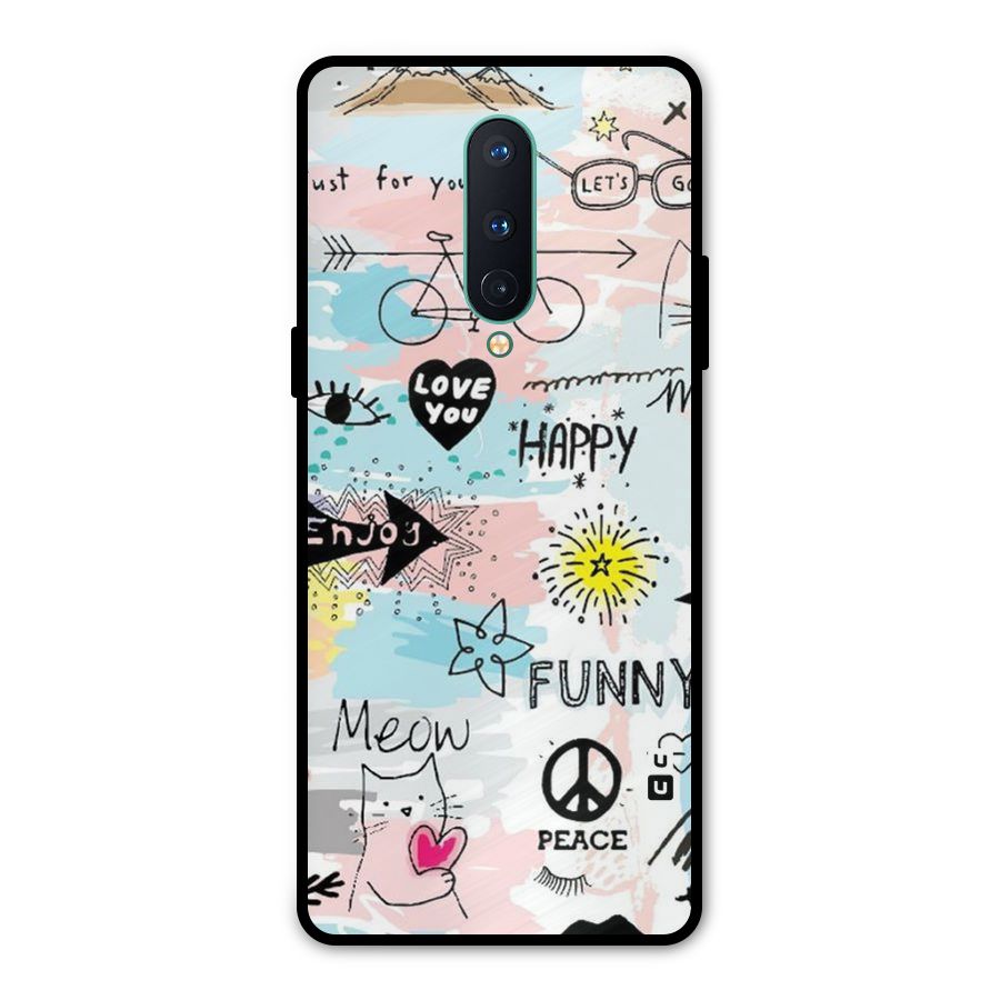 Peace And Funny Metal Back Case for OnePlus 8