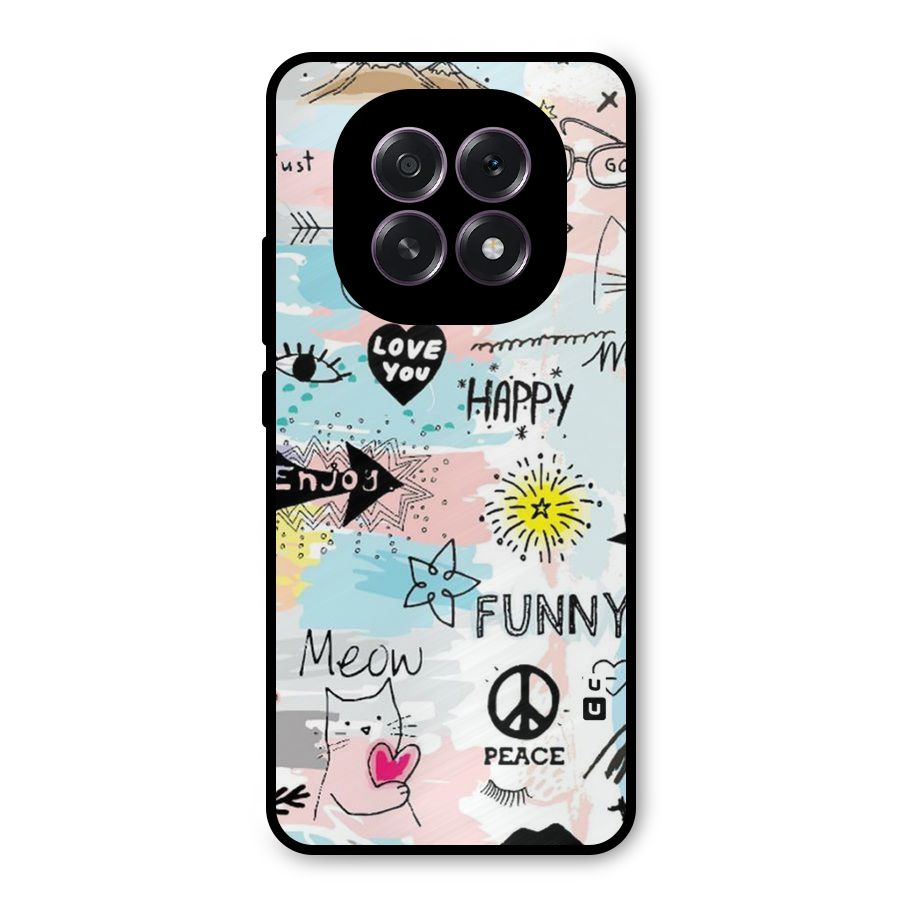 Peace And Funny Metal Back Case for Oppo F29