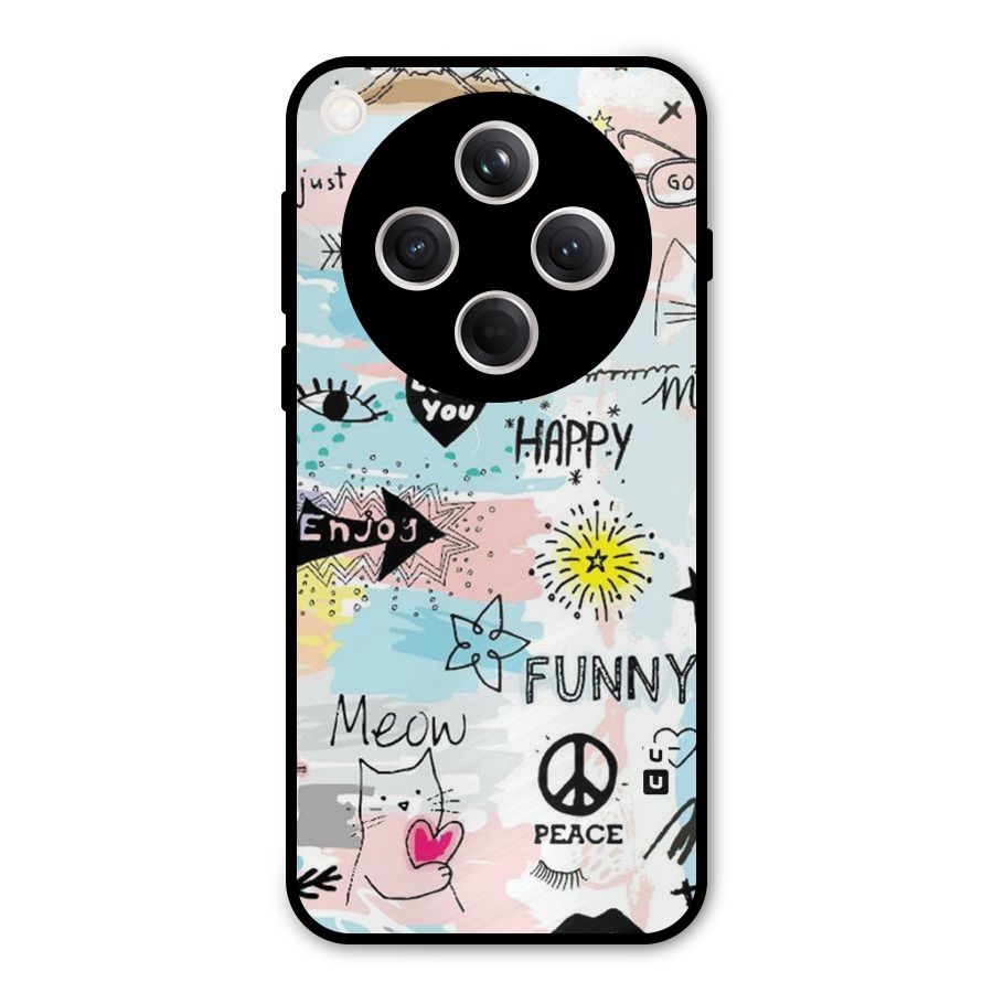 Peace And Funny Metal Back Case for Oppo Find X8