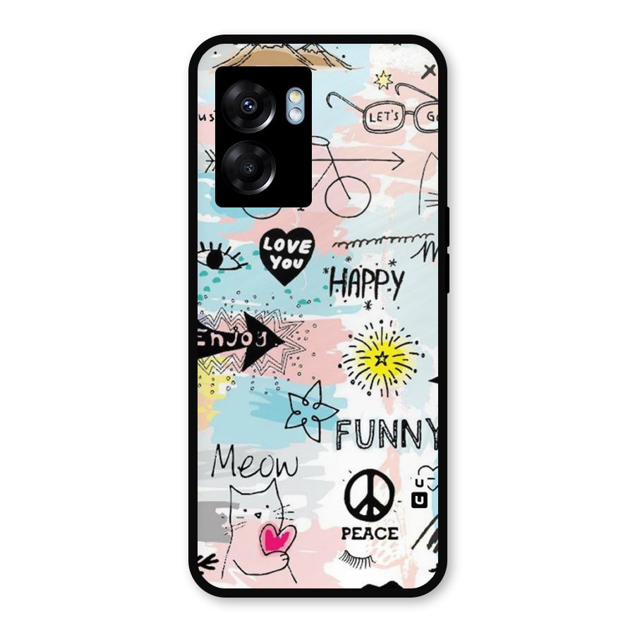 Peace And Funny Metal Back Case for Oppo K10 (5G)