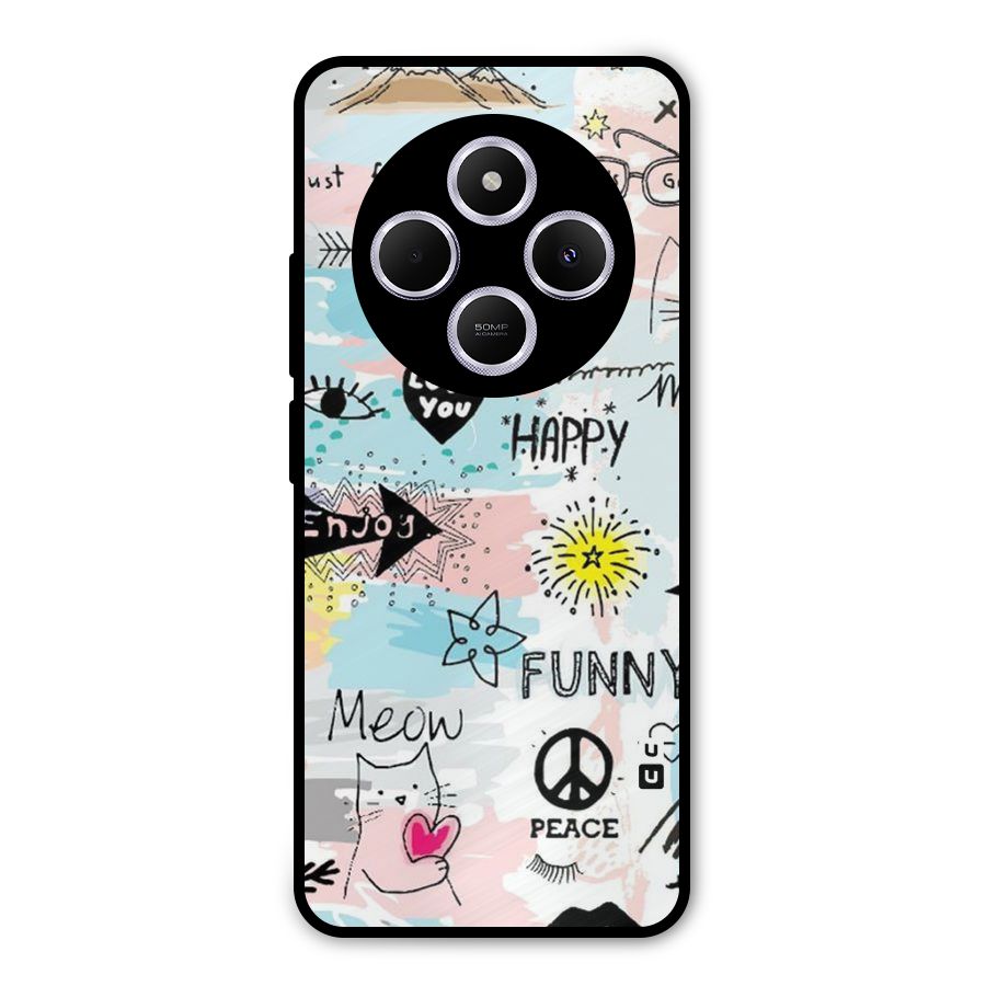 Peace And Funny Metal Back Case for Poco M7