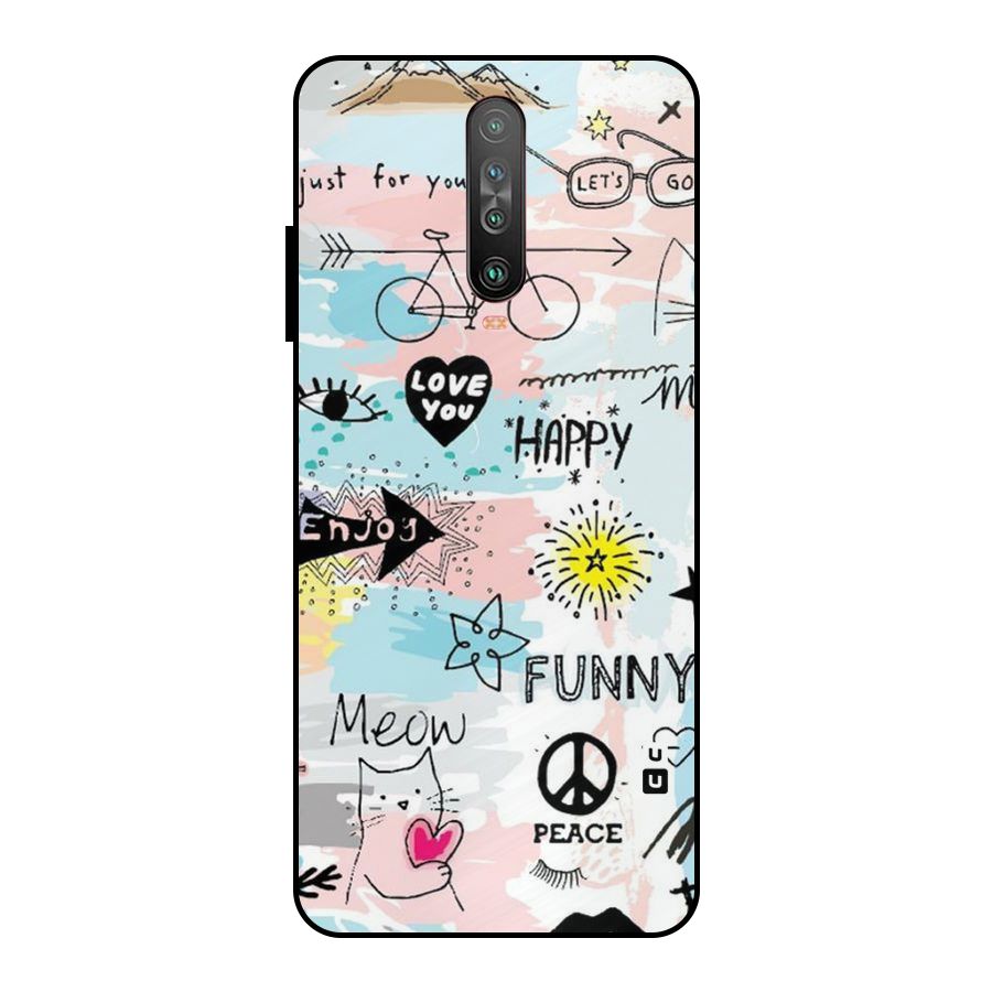 Peace And Funny Metal Back Case for Poco X2