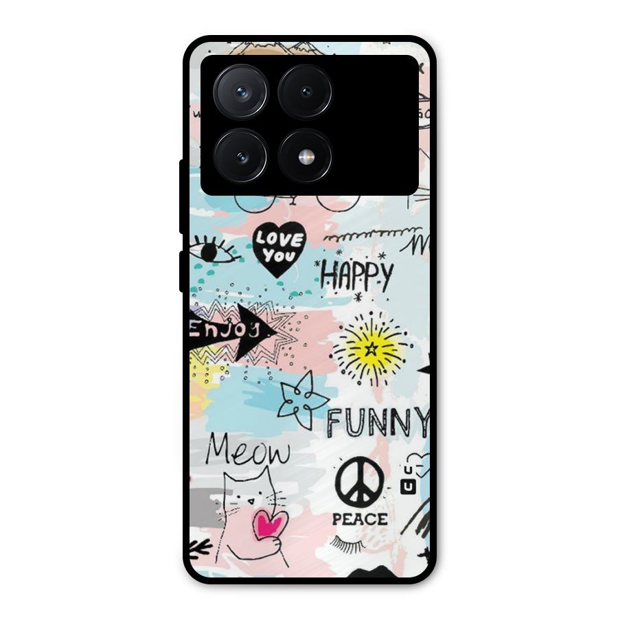 Peace And Funny Metal Back Case for Poco X6 Pro