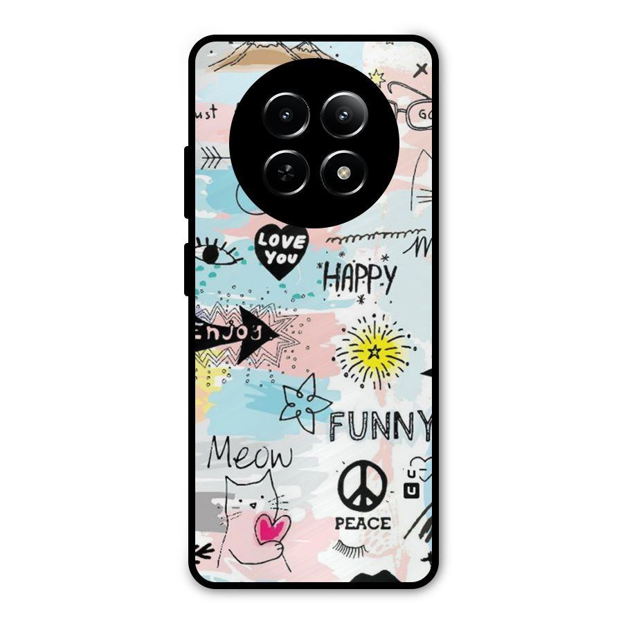 Peace And Funny Metal Back Case for Realme 13