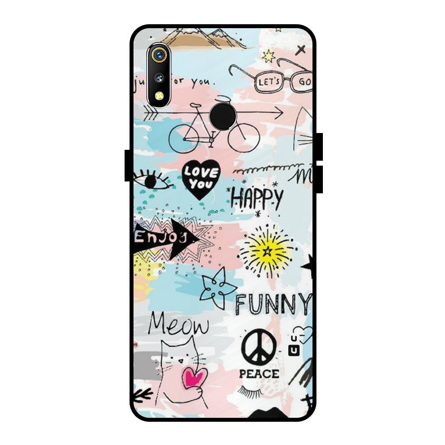 Peace And Funny Metal Back Case for Realme 3
