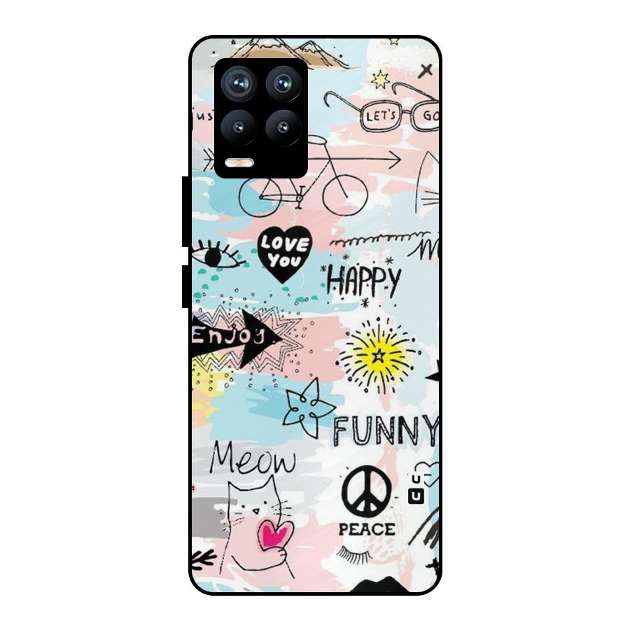 Peace And Funny Metal Back Case for Realme 8 Pro