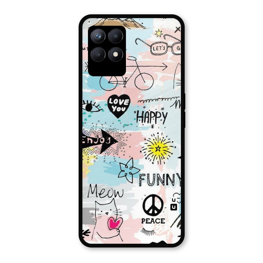 Peace And Funny Metal Back Case for Realme 8i