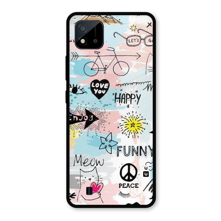 Peace And Funny Metal Back Case for Realme C11 2021