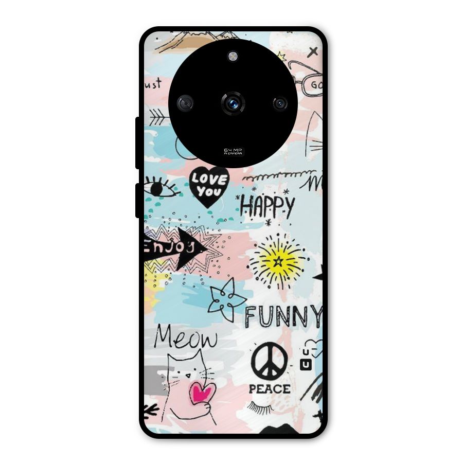 Peace And Funny Metal Back Case for Realme Narzo 60 5G