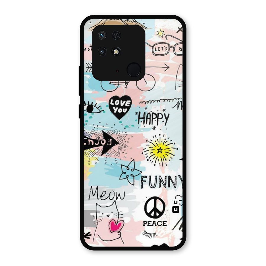 Peace And Funny Metal Back Case for Redmi 10 Power