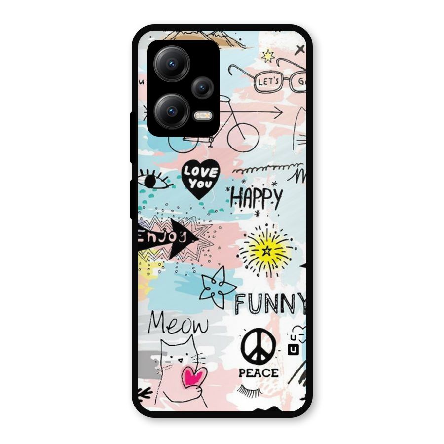 Peace And Funny Metal Back Case for Redmi Note 12 5G