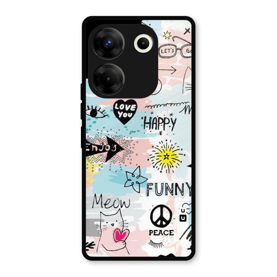 Peace And Funny Metal Back Case for Tecno Camon 20 Pro
