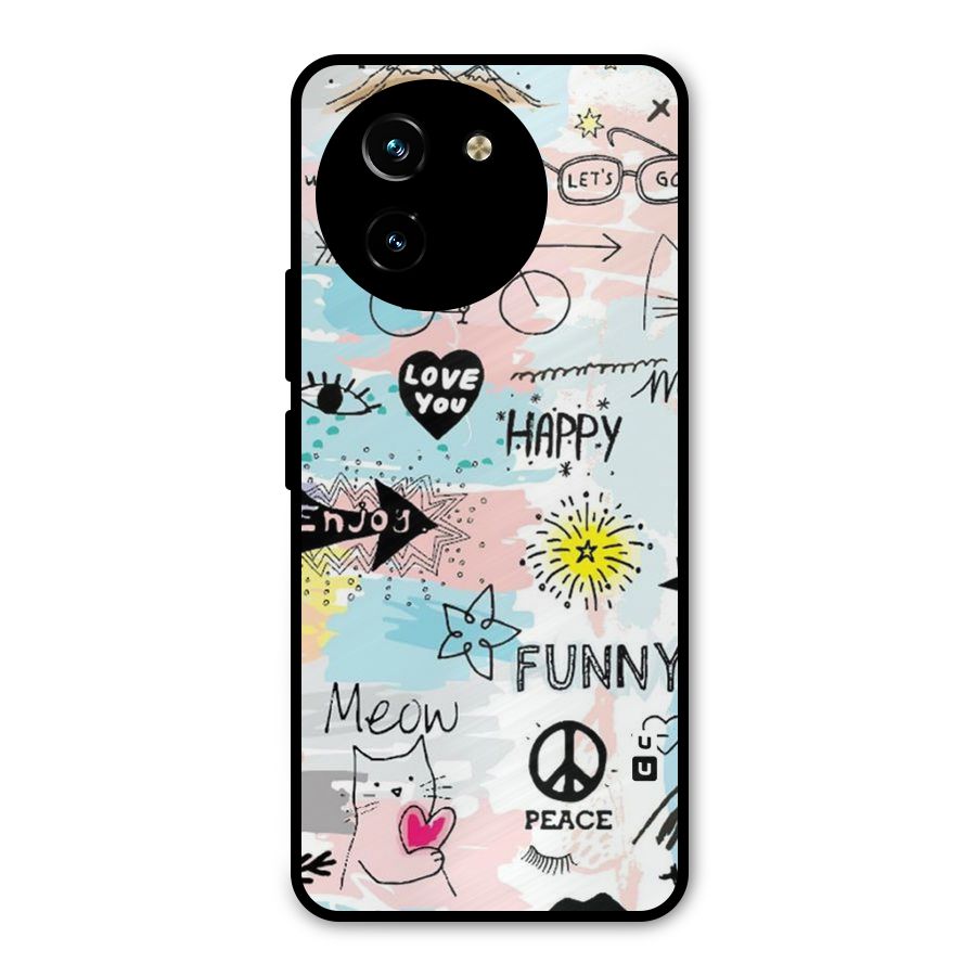 Peace And Funny Metal Back Case for Vivo T3x