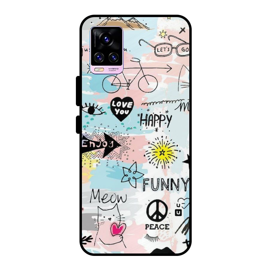 Peace And Funny Metal Back Case for Vivo V20 Pro