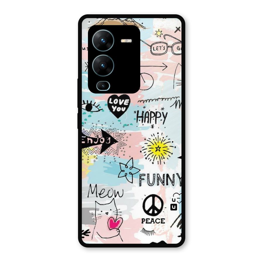 Peace And Funny Metal Back Case for Vivo V25 Pro