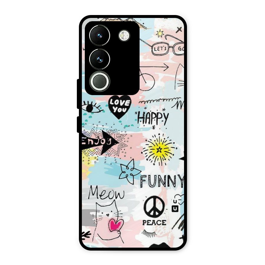 Peace And Funny Metal Back Case for Vivo Y200