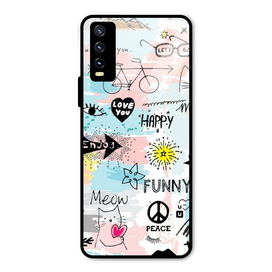Peace And Funny Metal Back Case for Vivo Y20t