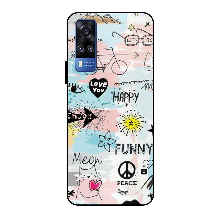 Peace And Funny Metal Back Case for Vivo Y51