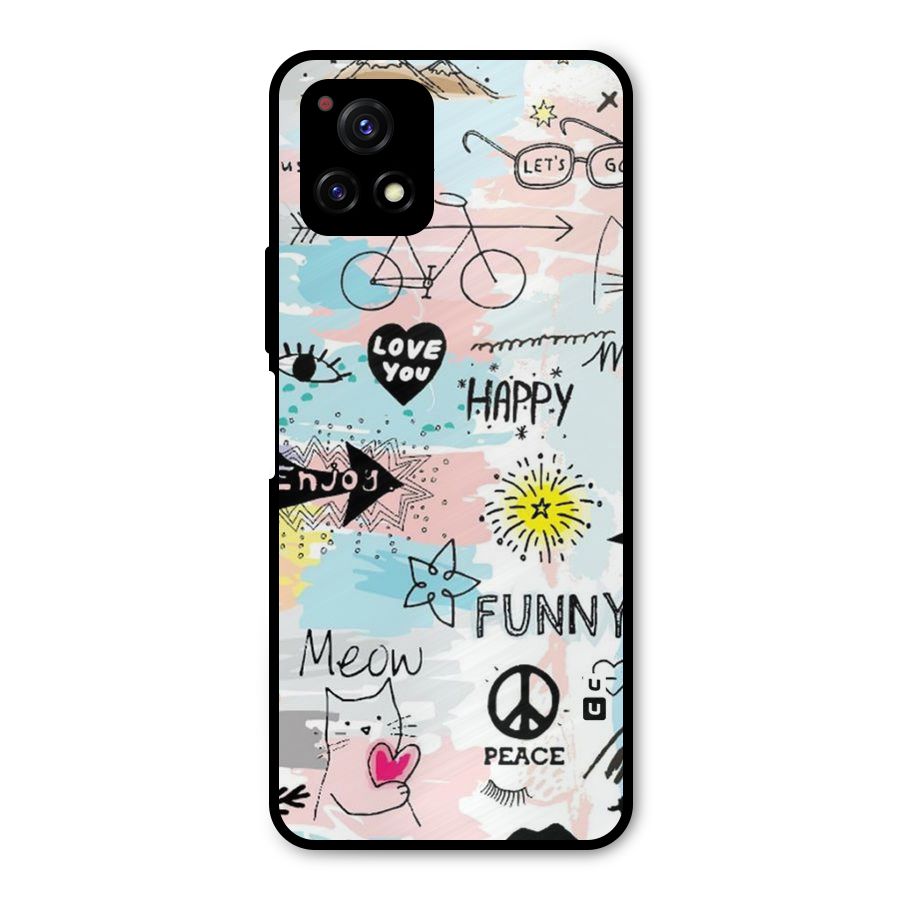 Peace And Funny Metal Back Case for Vivo Y72 5G