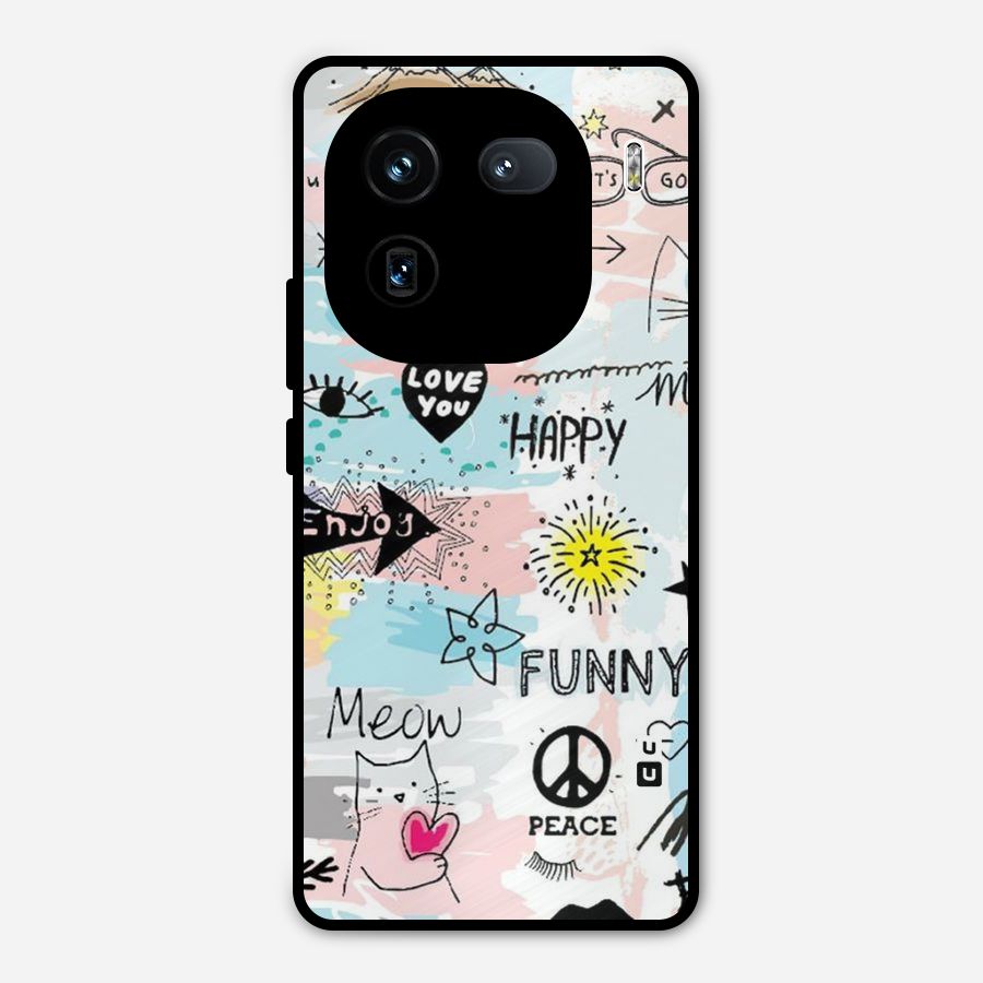 Peace And Funny Metal Back Case for iQOO 12