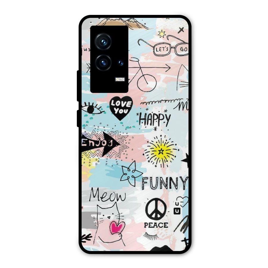 Peace And Funny Metal Back Case for iQOO 9 5G