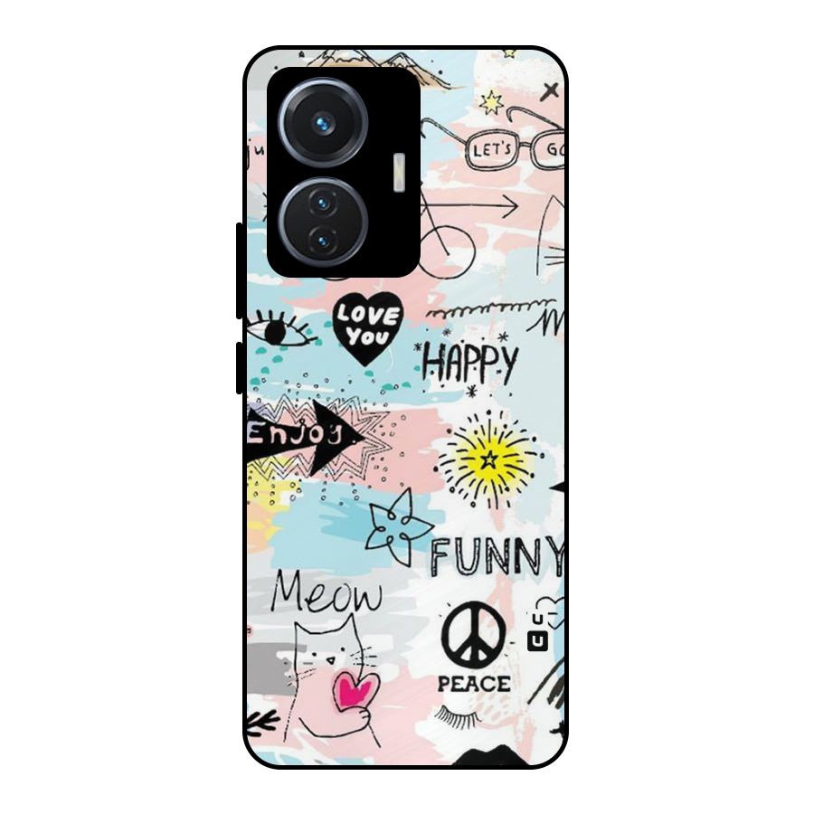 Peace And Funny Metal Back Case for iQOO Z6 44W