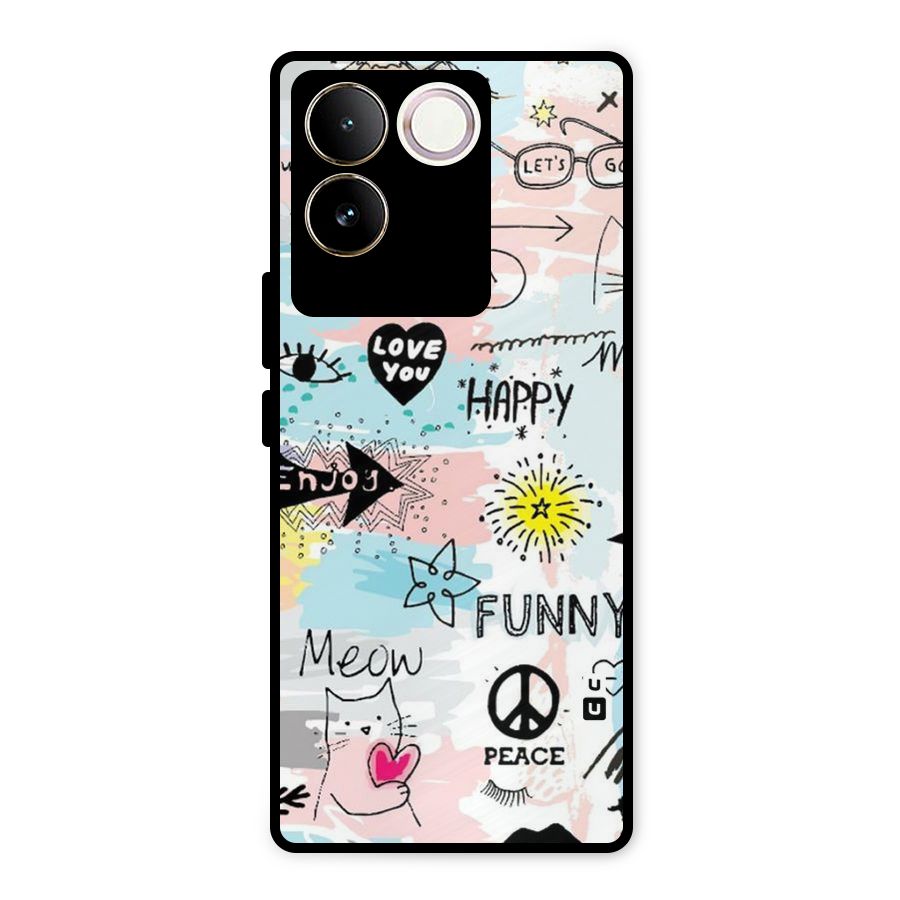 Peace And Funny Metal Back Case for iQOO Z7 Pro