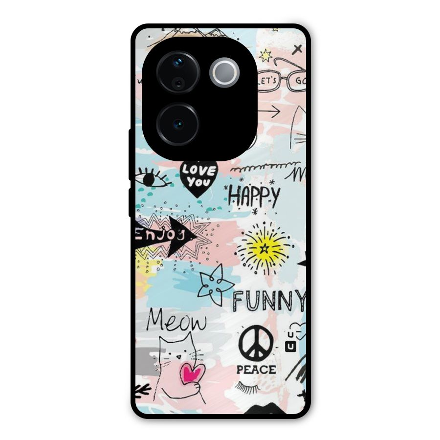 Peace And Funny Metal Back Case for iQOO Z9s Pro