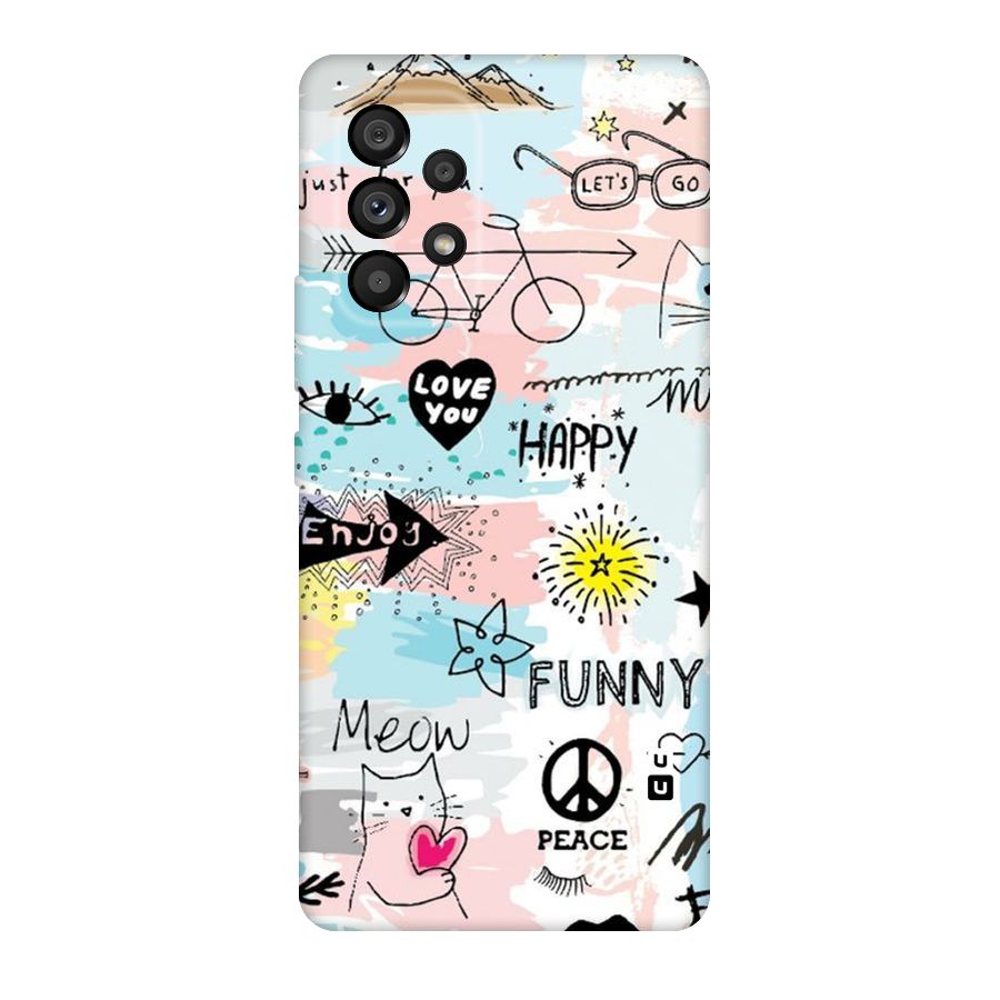 Peace And Funny Original Polycarbonate Back Case for Galaxy A53 5G