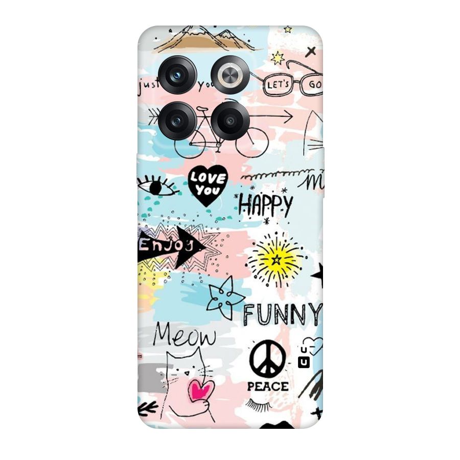 Peace And Funny Original Polycarbonate Back Case for OnePlus 10T