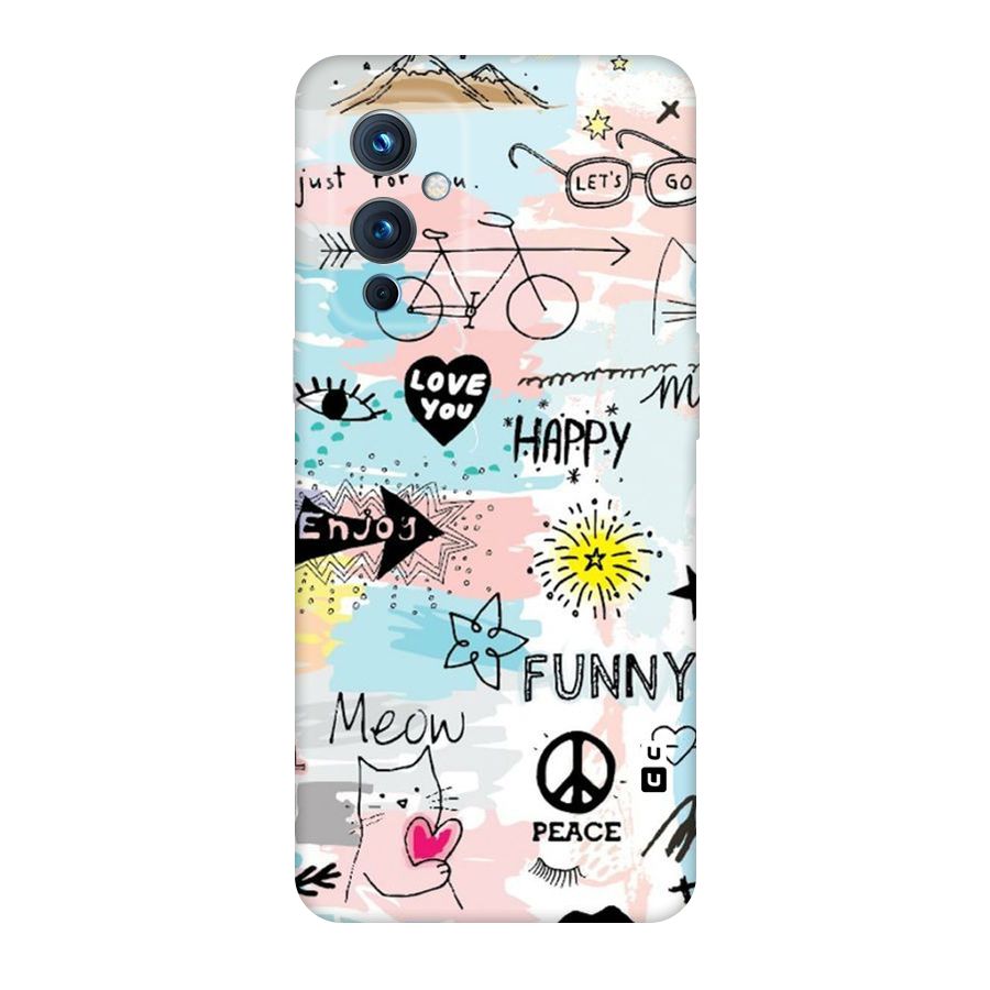 Peace And Funny Original Polycarbonate Back Case for OnePlus 9