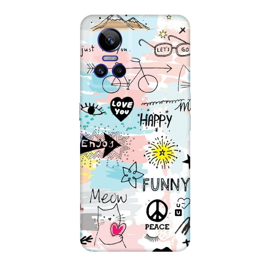Peace And Funny Original Polycarbonate Back Case for Realme GT Neo 3