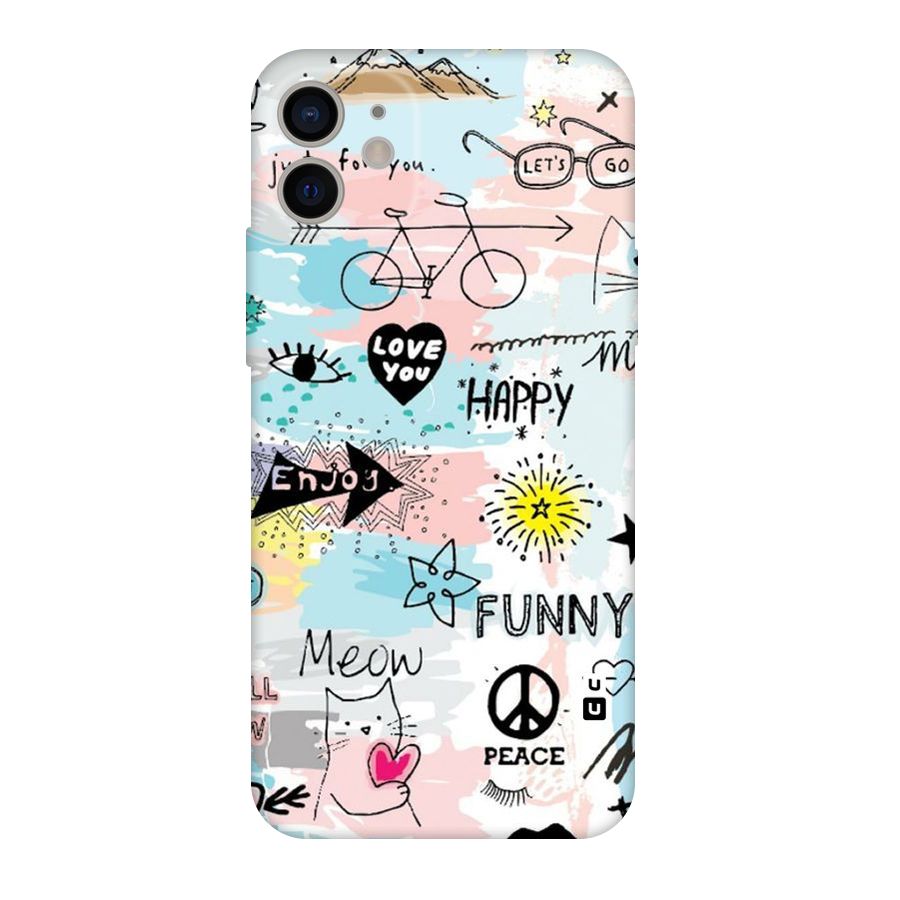 Peace And Funny Original Polycarbonate Back Case for iPhone 11