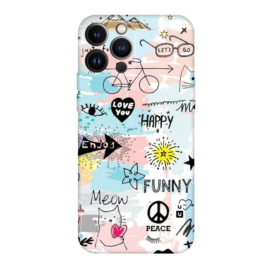 Peace And Funny Original Polycarbonate Back Case for iPhone 13 Pro Max