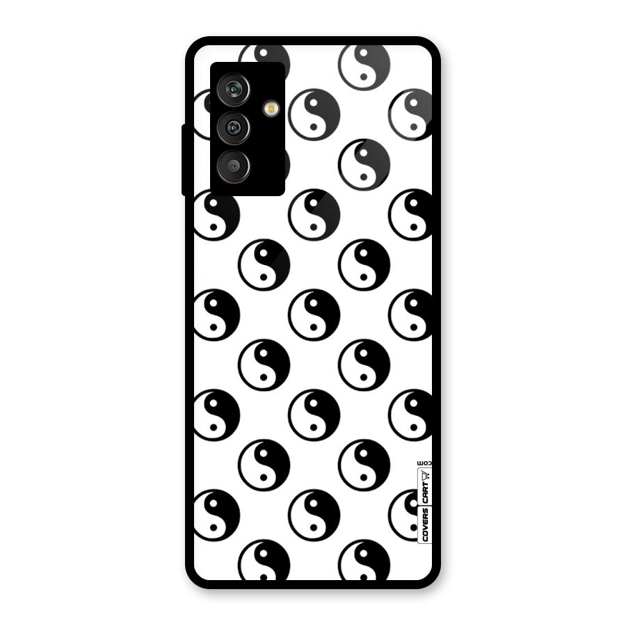 Peace Balls Glass Back Case for Galaxy M13