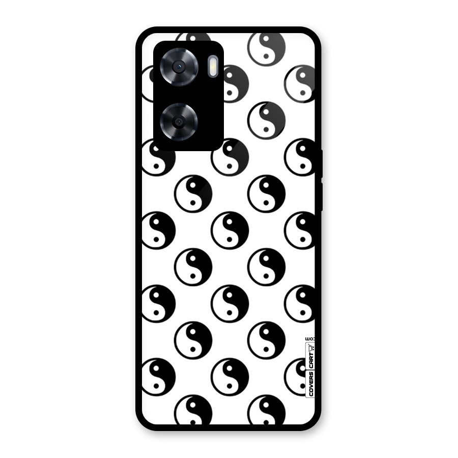Peace Balls Glass Back Case for OnePlus Nord N20 SE