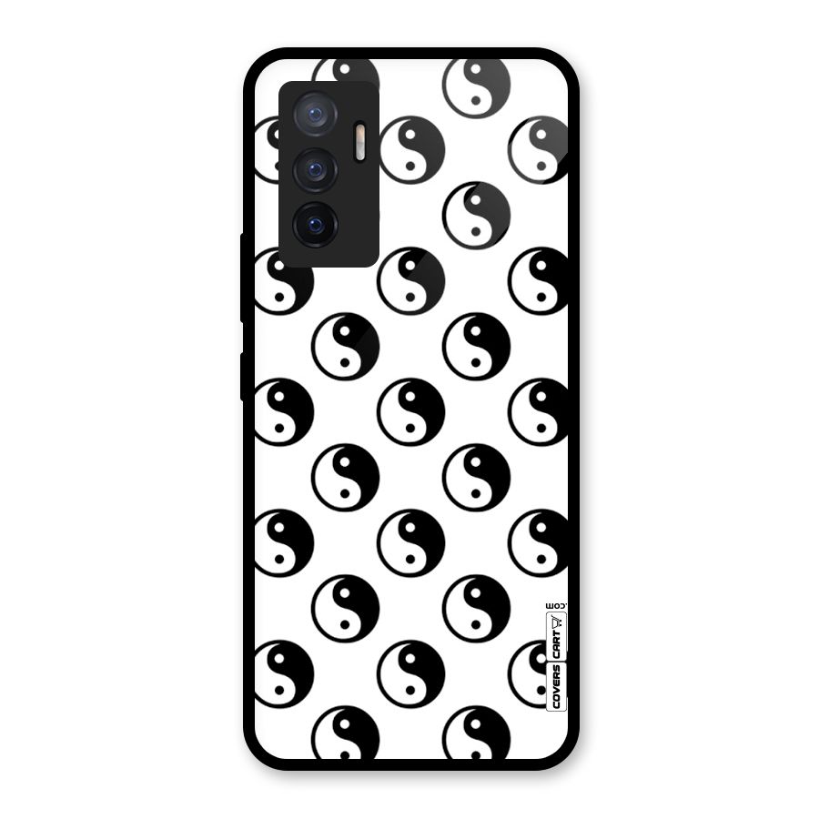 Peace Balls Glass Back Case for Vivo V23e