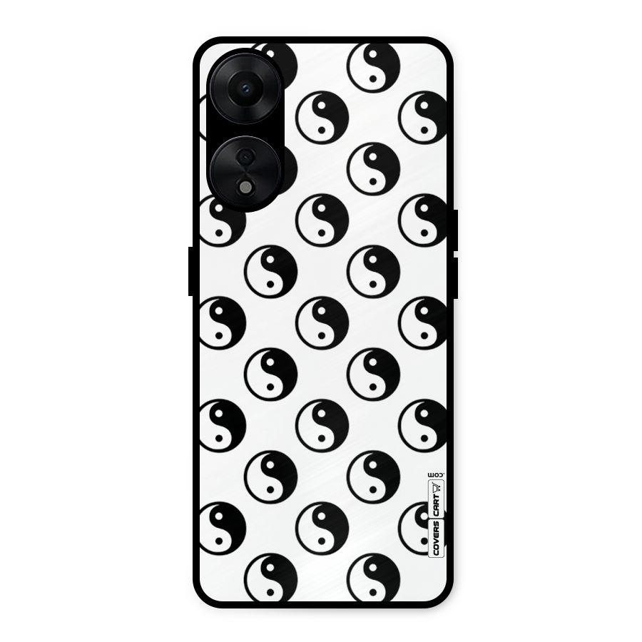 Peace Balls Metal Back Case for Oppo A78 5G
