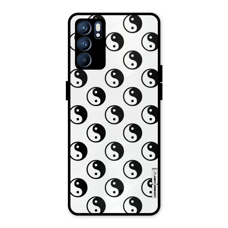 Peace Balls Metal Back Case for Oppo Reno6 5G