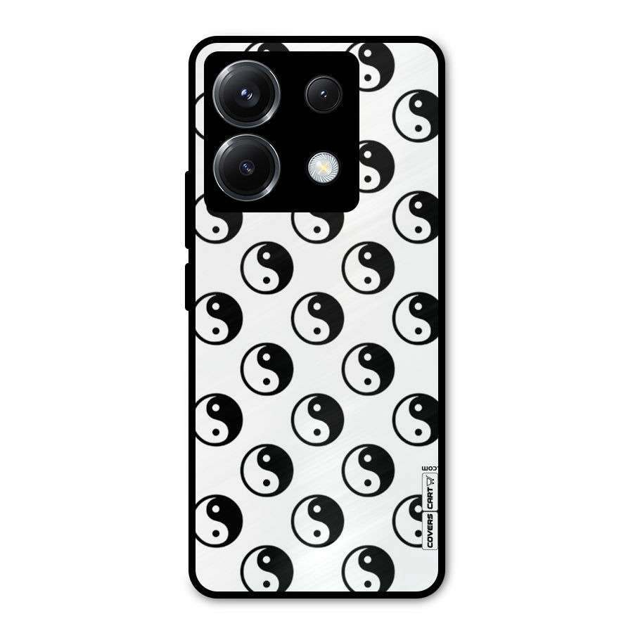 Peace Balls Metal Back Case for Poco X6