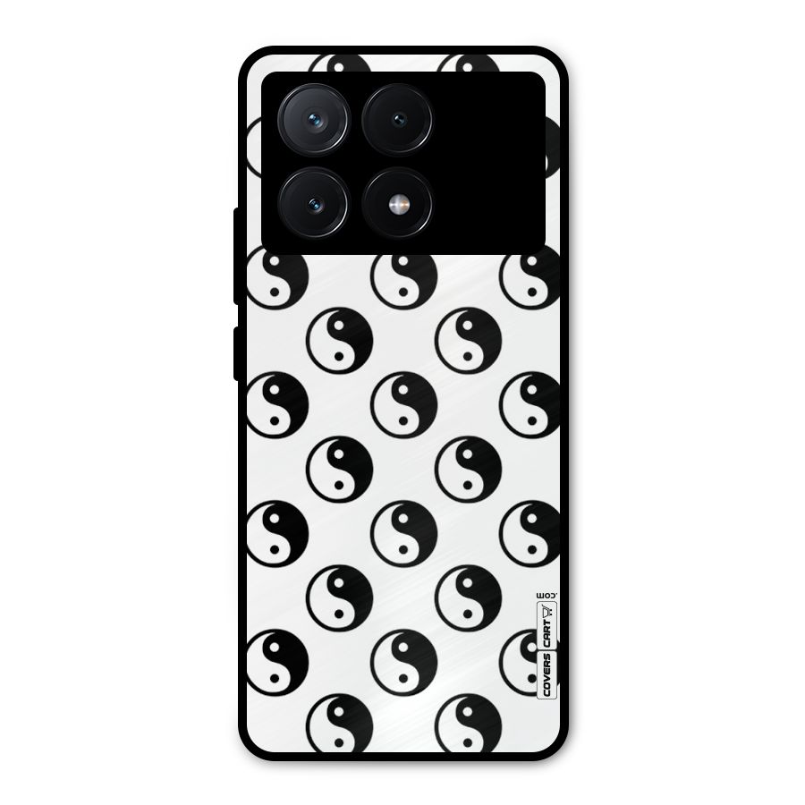 Peace Balls Metal Back Case for Poco X6 Pro