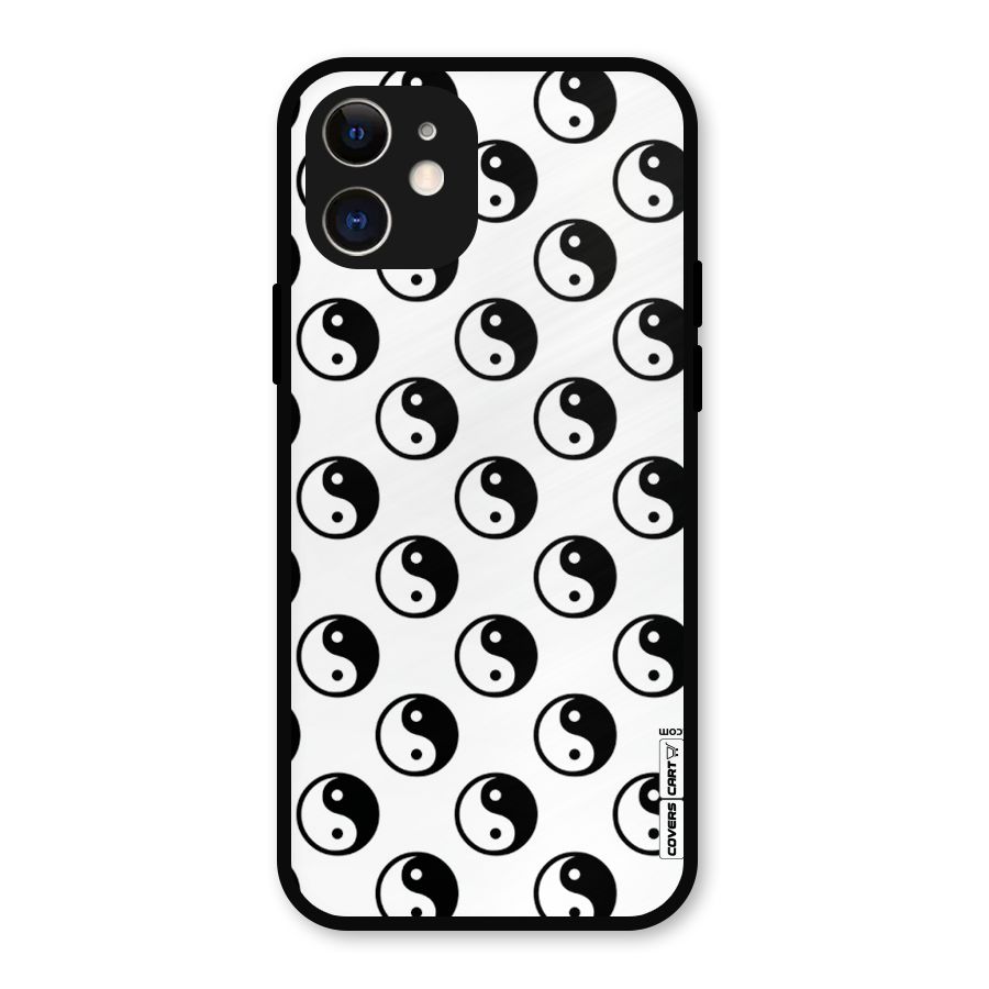 Peace Balls Metal Back Case for iPhone 12