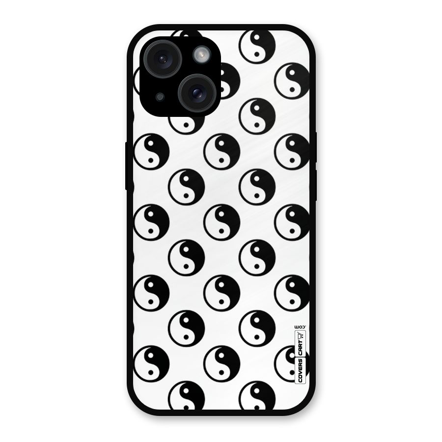 Peace Balls Metal Back Case for iPhone 15