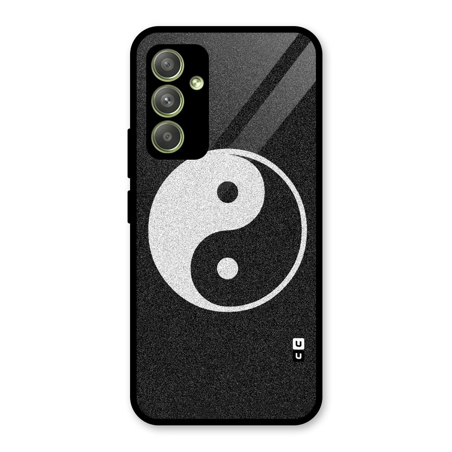 Peace Disorted Glass Back Case for Galaxy A54