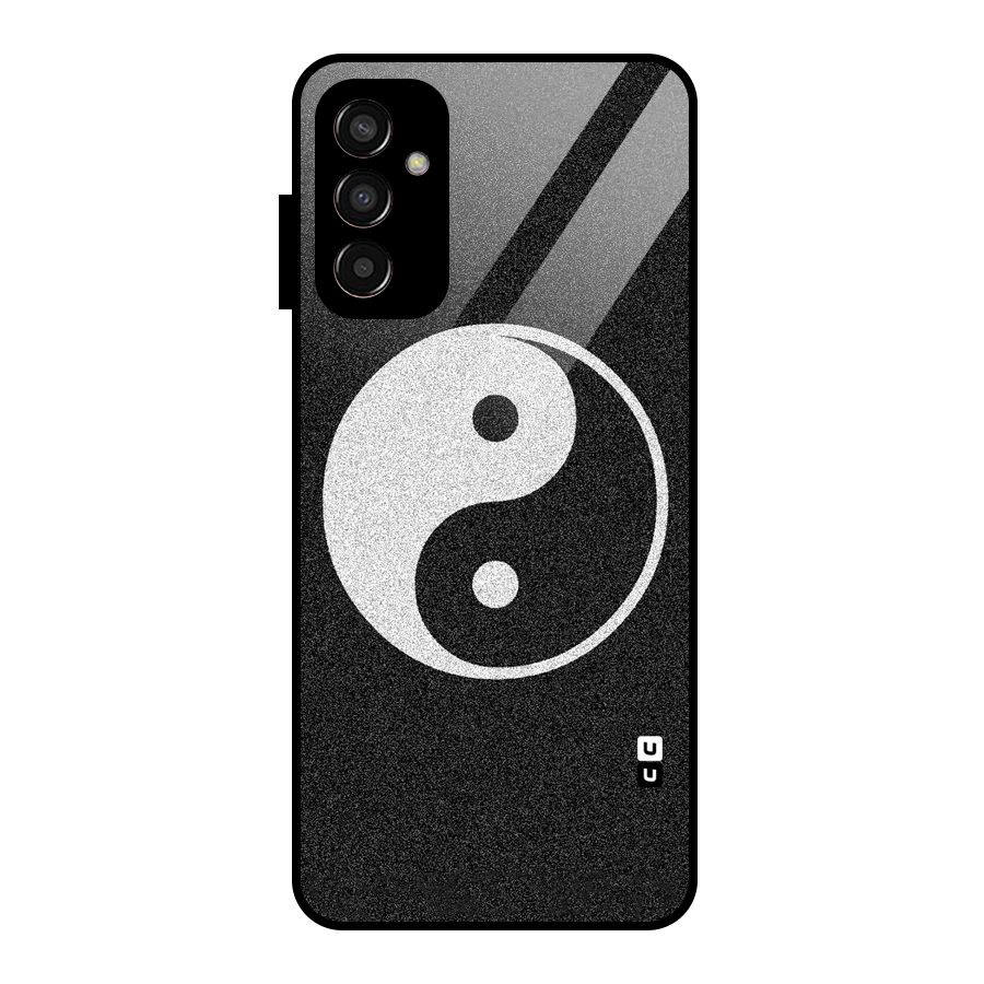 Peace Disorted Glass Back Case for Galaxy F13