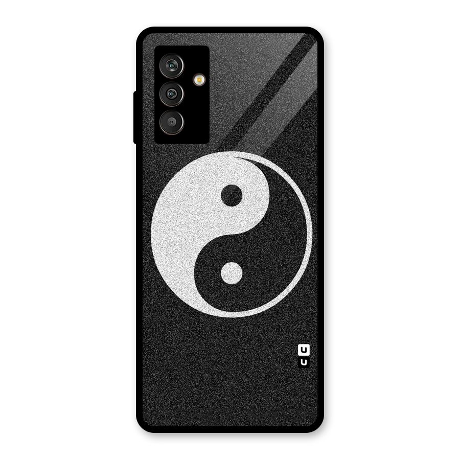Peace Disorted Glass Back Case for Galaxy M13