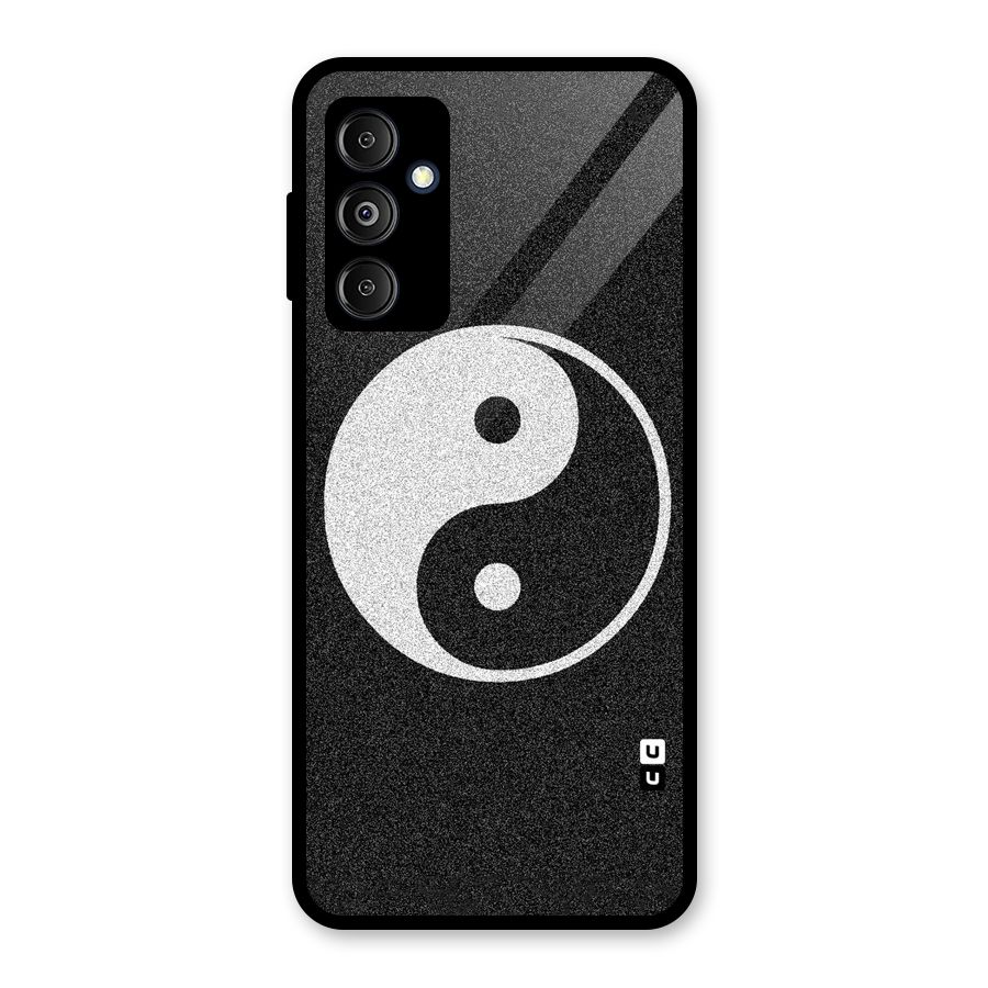 Peace Disorted Glass Back Case for Galaxy M14 5G