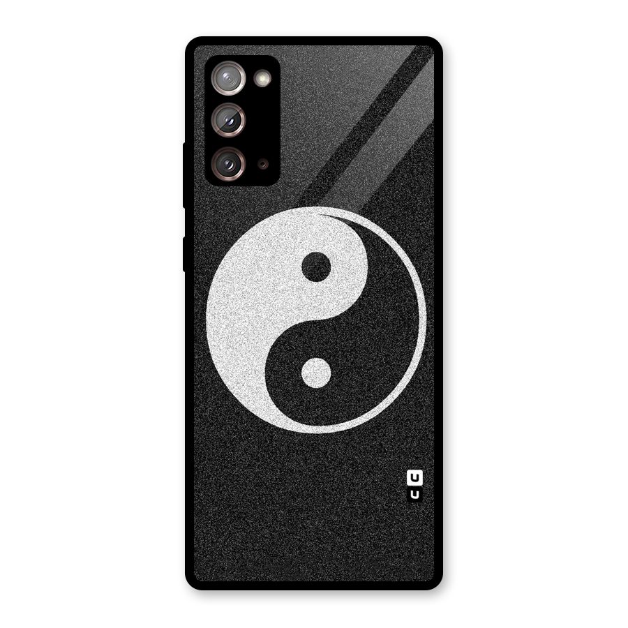 Peace Disorted Glass Back Case for Galaxy Note 20