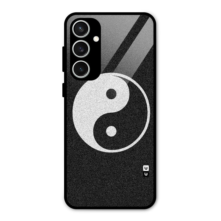 Peace Disorted Glass Back Case for Galaxy S23 FE